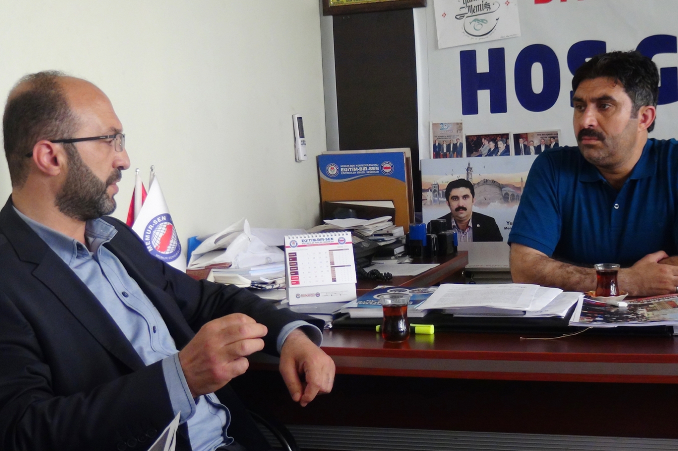 HÜDA PAR’dan Memur Sen’e destek ziyareti HÜDA PAR’dan Memur Sen’e destek ziyareti